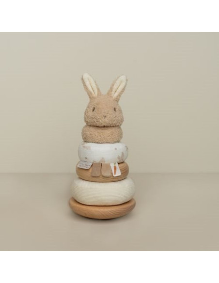 Lapin à empiler Baby Bunny : doudou et jeu éducatif