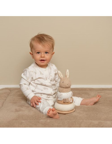 Lapin à empiler Baby Bunny : doudou et jeu éducatif