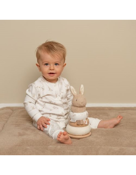 Lapin à empiler Baby Bunny : doudou et jeu éducatif