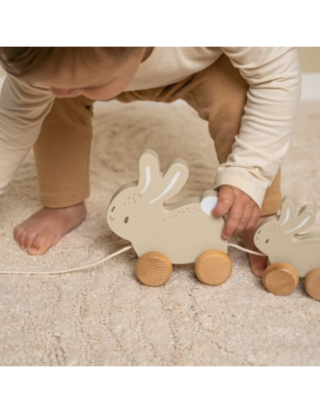 Jouet à tirer Lapin Baby Bunny : compagnon de marche