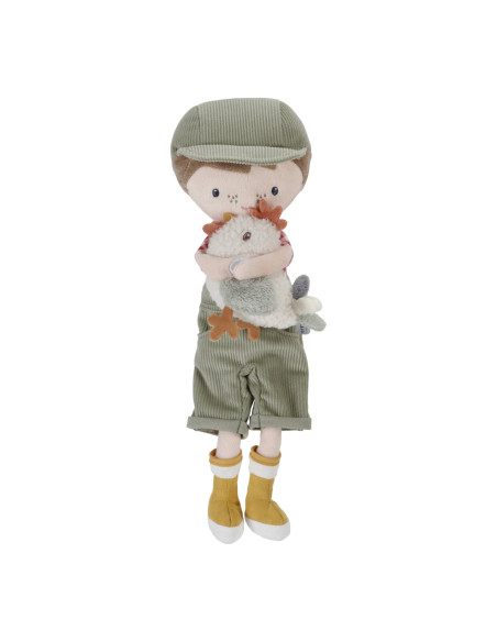Poupée Jim ferme avec poule - 35cm - Little dutch