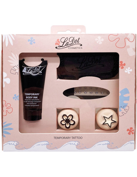 Set 1 encre strass fleur S étoile S - Ladot