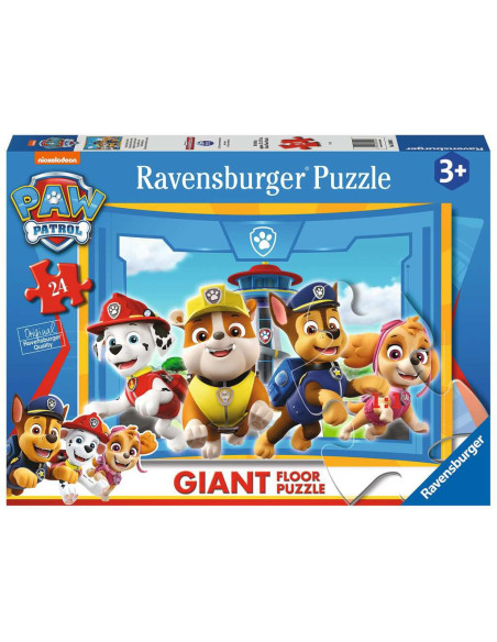 Ravensburger - Puzzle giant 24 pièces - L'équipe des chiots en action - Pat'Patrouille