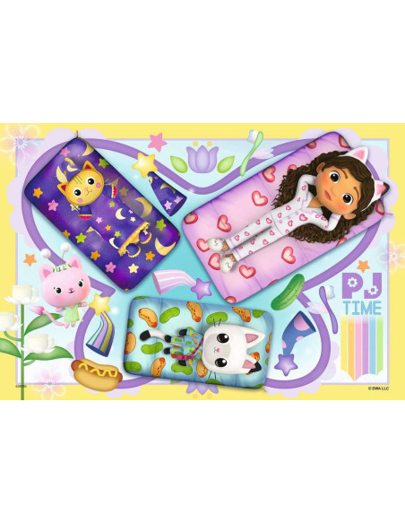 Ravensburger - Lot de 2 puzzles 12 pièces - Soirée pyjama Gabby's Dollhouse