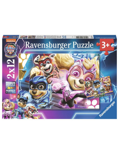 Ravensburger - Lot de 2 puzzles 12 pièces - Une équipe indestructible Paw Patrol film 2