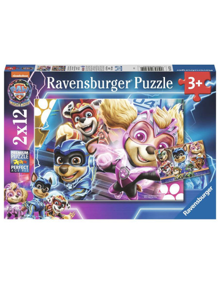 Ravensburger - Lot de 2 puzzles 12 pièces - Une équipe indestructible Paw Patrol film 2