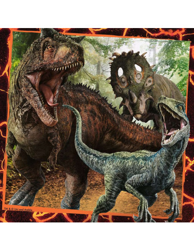 Ravensburger - Puzzles 3x49 pièces - Instinct de chasseur Jurassic World
