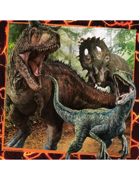 Ravensburger - Puzzles 3x49 pièces - Instinct de chasseur Jurassic World