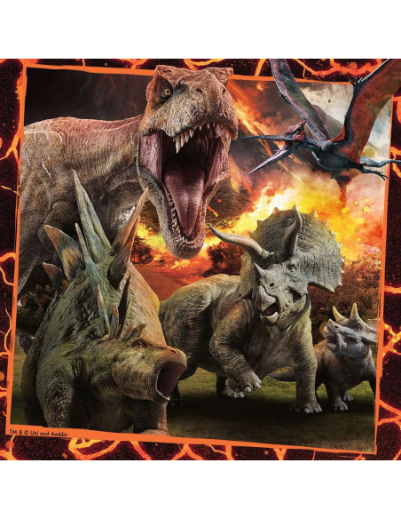 Ravensburger - Puzzles 3x49 pièces - Instinct de chasseur Jurassic World