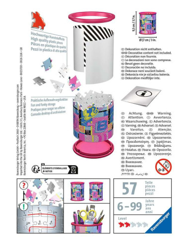 Ravensburger - Puzzle 3D Pot à Crayons - Barbie