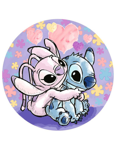Puzzle Rond Disney Stitch 500 pièces - Format Unique