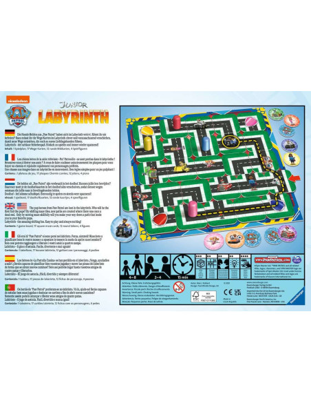 Labyrinthe Junior Pat'Patrouille - Jeu d'aventure Ravensburger