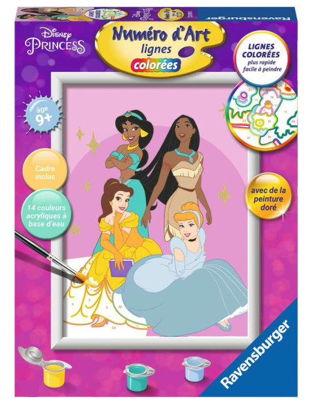 Ravensburger – Numéro d’Art format 18x24cm – Disney Princesses