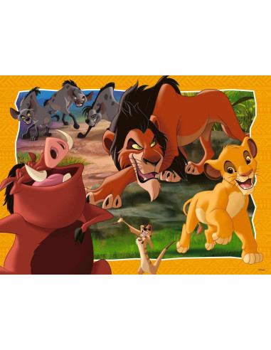 Ravensburger - puzzle 200 p xxl - hakuna matata disney le roi lion