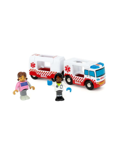 BRIO Camion Ambulance - Véhicule de secours interactif