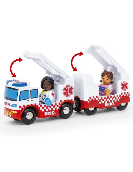BRIO Camion Ambulance - Véhicule de secours interactif