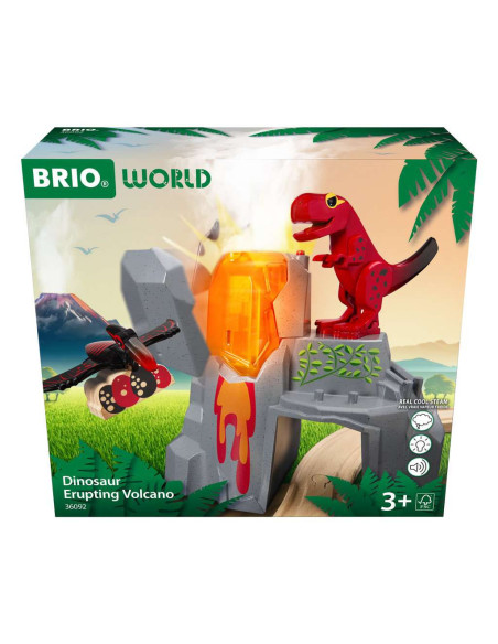 BRIO Volcan Dinosaure - Accessoire interactif pour circuit