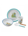Coffret cadeau 5 pièces pierre lapin bleu