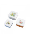 Set de 3 lunch box pierre lapin