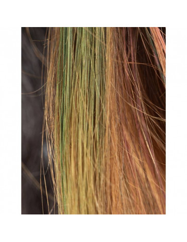 Mascara cheveux vert