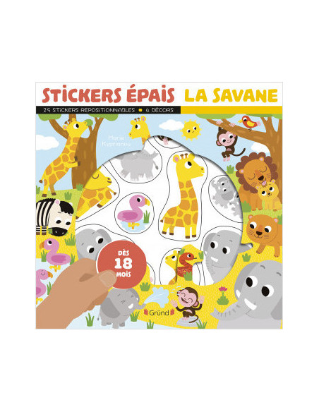 Stickers epais - la savane