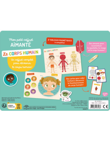 Mon petit coffret aimanté - le corps humain