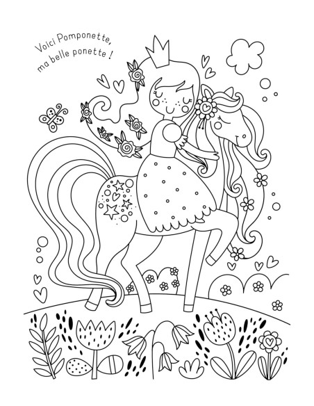 Mes planches d'artiste a colorier - merveilleuses princesses