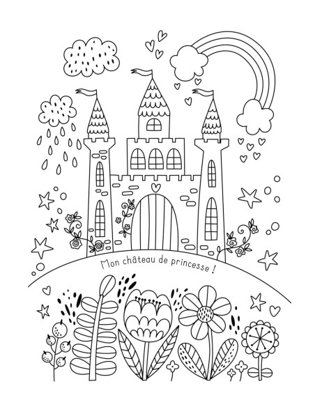 Mes planches d'artiste a colorier - merveilleuses princesses