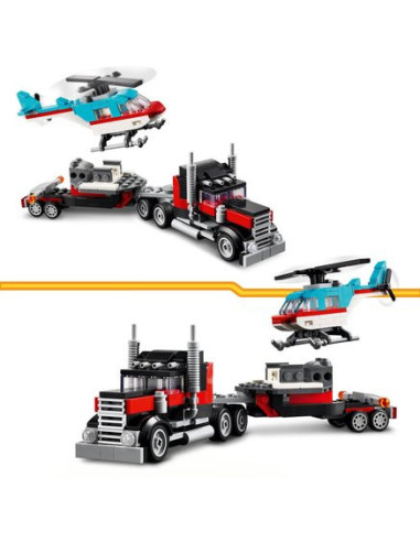 LEGO Creator 3-en-1 Transport - Camion et Hélicoptère