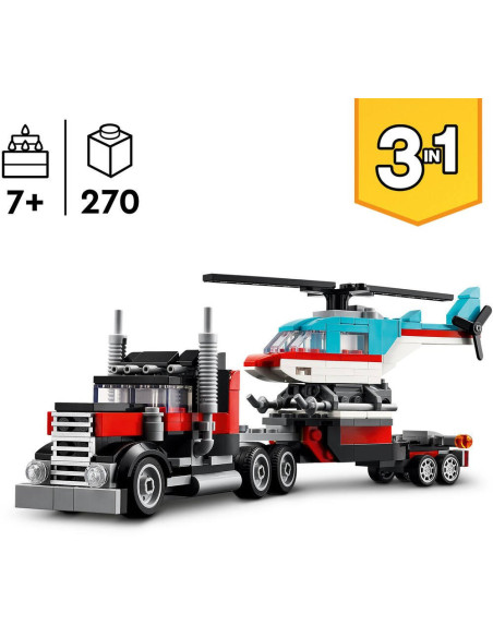 LEGO Creator 3-en-1 Transport - Camion et Hélicoptère