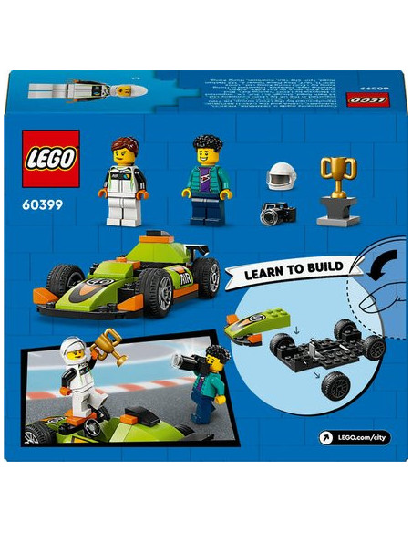 Lego city 60399 - la voiture de course verte
