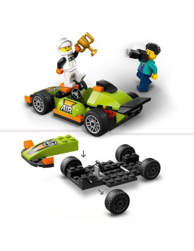 Lego city 60399 - la voiture de course verte