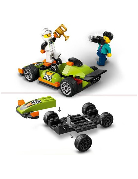 Lego city 60399 - la voiture de course verte