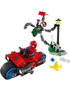 Lego marvel super heroes 76275 - la course poursuite en moto spider man contre docteur octopus 2