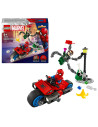 Lego marvel super heroes 76275 - la course poursuite en moto spider man contre docteur octopus