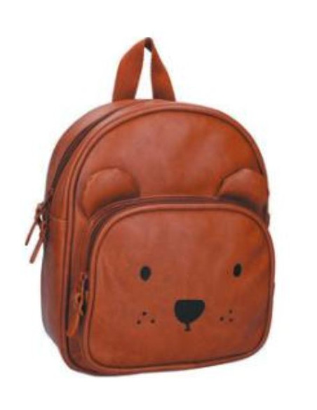 Sac à dos enfant ours cognac