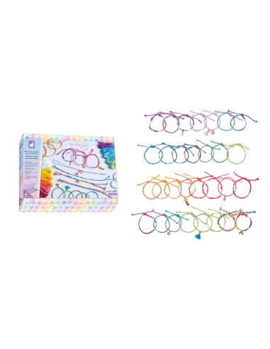 30 bracelets enroules arc-en-ciel - janod