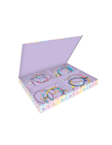 30 bracelets enroules arc-en-ciel - janod