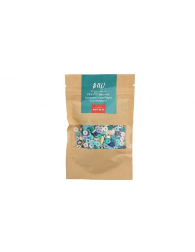 Mélange de perles heishi et de breloques - Bali - La petite épicerie