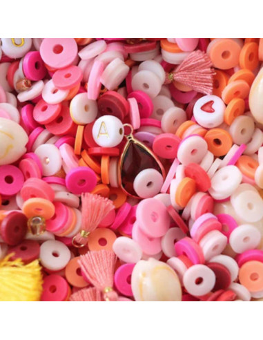 Mélange de perles heishi et de breloques - Melbourne - La petite épicerie