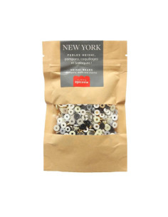Mélange de perles heishi et de breloques - New-York - La petite épicerie