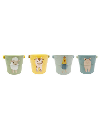 Lot de 4 gobelets de bain - Little Farm - little dutch