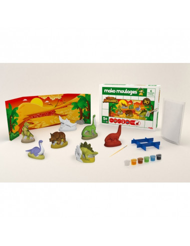 Le monde des dinosaures  Coffret 6 moules