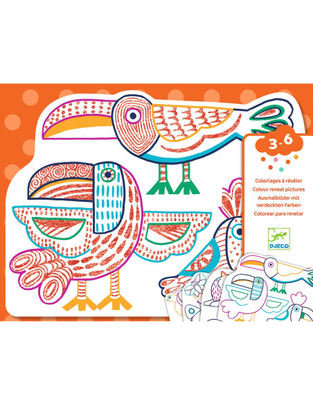 Coloriage magique - familles sauvages