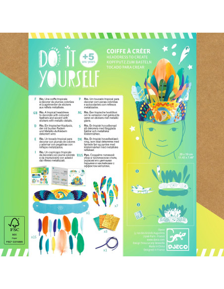 Coiffe diy - rio - djeco
