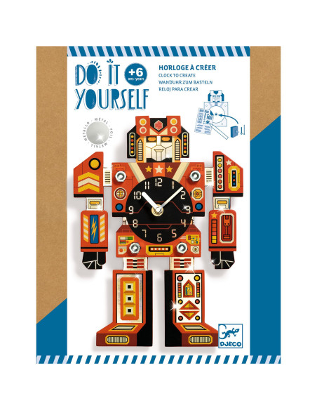 Horloge diy - robotime - djeco