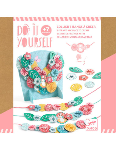 Collier multirangs diy - flora - djeco