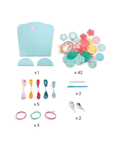 Collier multirangs diy - flora - djeco