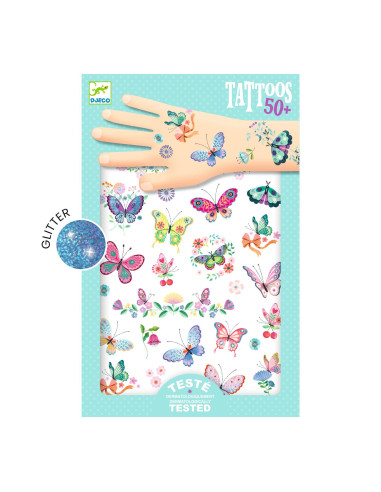 Tatouages - papillons de rêve - djeco