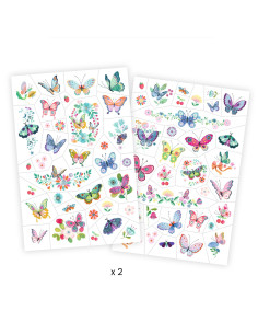 Tatouages - papillons de rêve - djeco 2